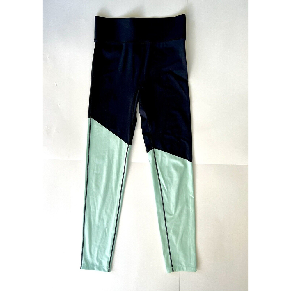 All Access Bandier High Rise Leggings Color Block Blue size Small EUC Athilesure